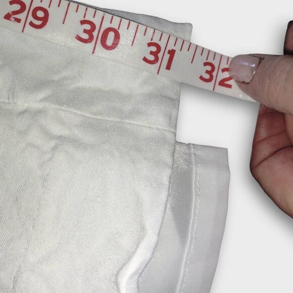 Banana‎ Republic Womens Pants Sz 14 White Linen Lined Wide Leg Dressy Classicore - Picture 13 of 13